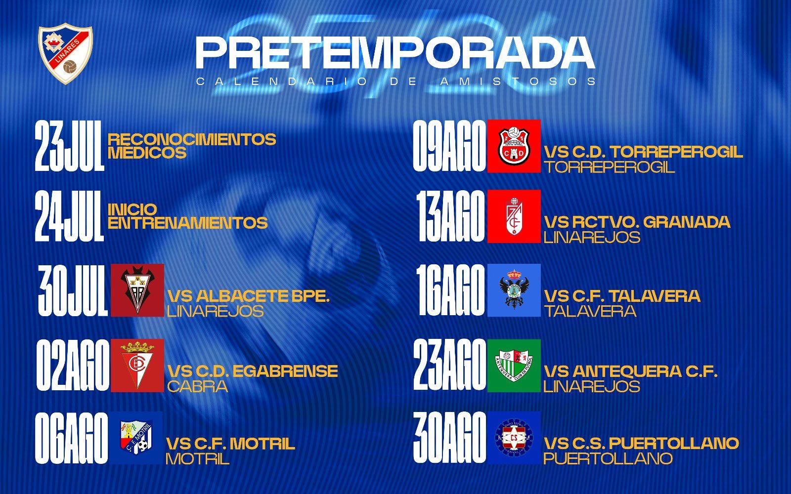 El Linares deportivo arranca el 23 de julio