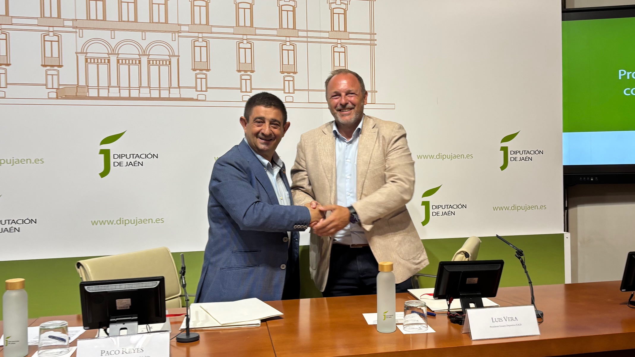 Imagen de 50.000€ de patrocinio de la Diputación de Jaen al Linares Deportivo