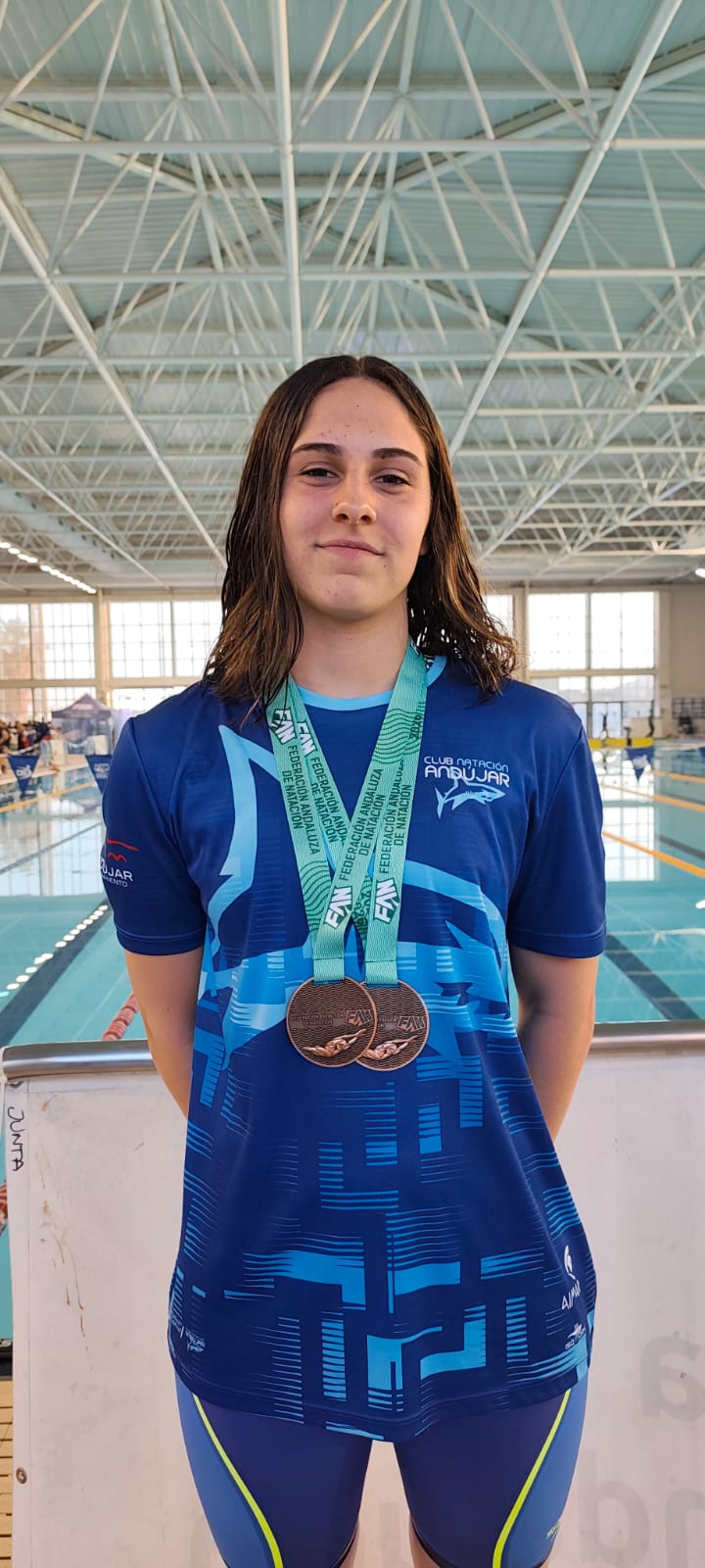 Imagen de Nerea Montijano consigue dos medallas de bronce en el Campeonato de Andalucía de Natación