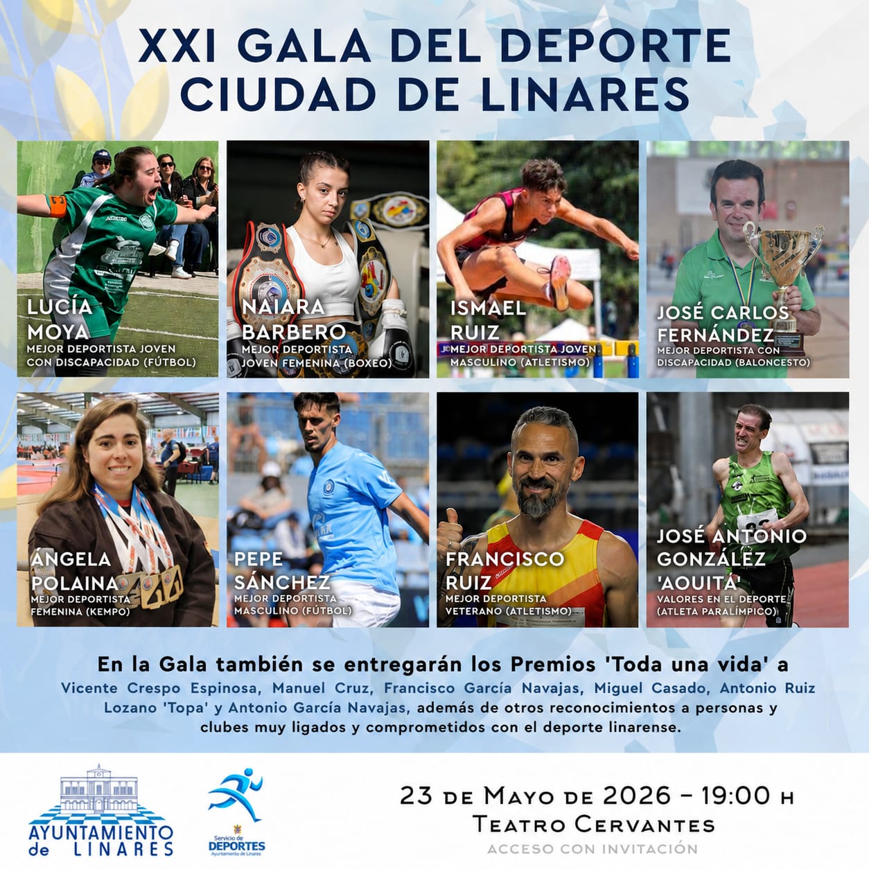 Imagen de El Ayuntamiento de Linares entrega este sábado los XXI Premios del Deporte